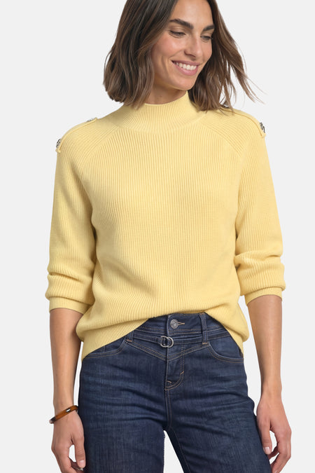 Pull O-hals - geel