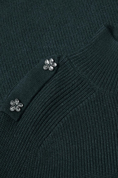 Pull col rond vert - STREET ONE