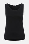 Zwart mouwloos T-shirt van Street One, effen.