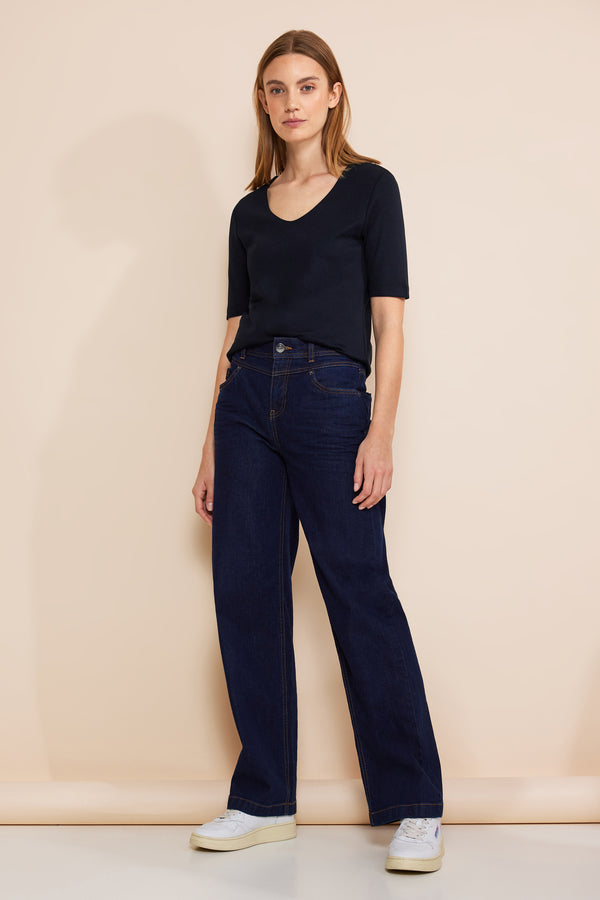 Top uni manches courtes Bleu - STREET ONE
