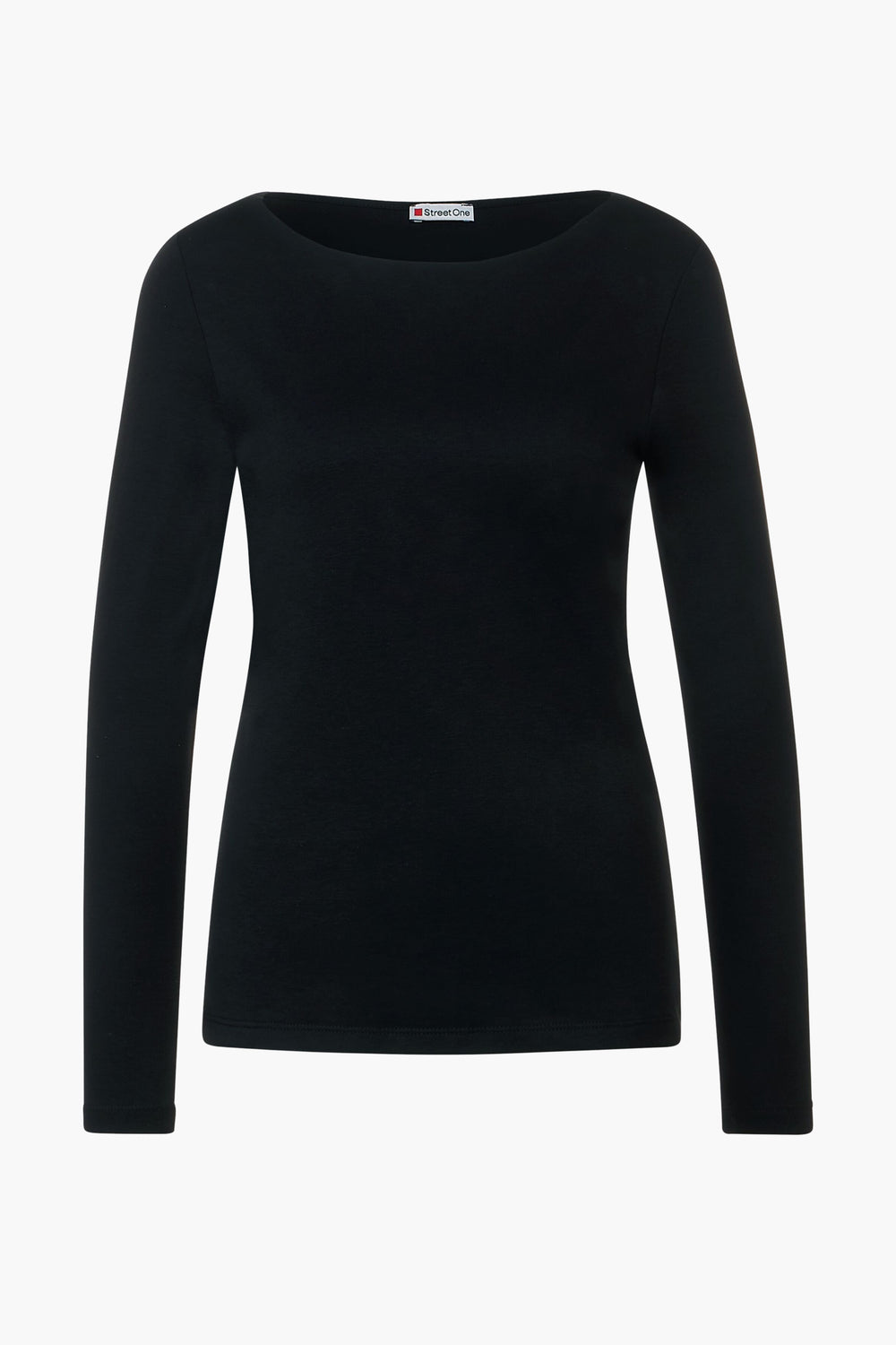Top uni manches longues Noir - STREET ONE