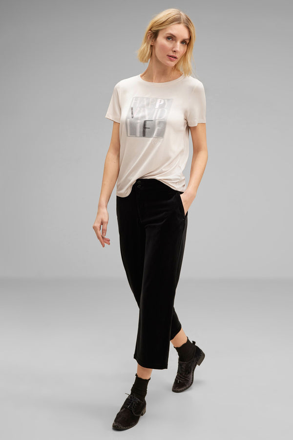 T-shirt (manches courtes) Écru - STREET ONE