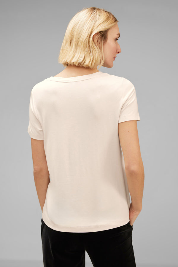 T-shirt (manches courtes) Écru - STREET ONE
