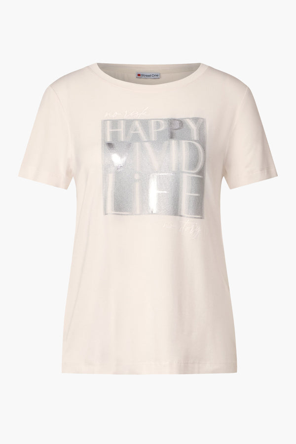 T-shirt (manches courtes) Écru - STREET ONE