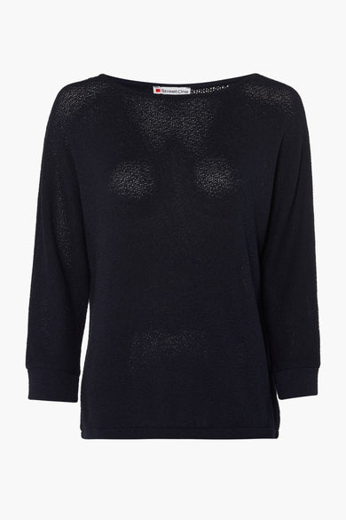 Pull col rond Bleu - STREET ONE