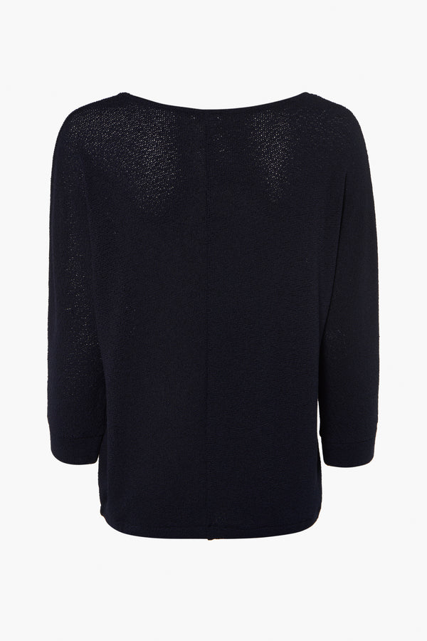 Pull col rond Bleu - STREET ONE