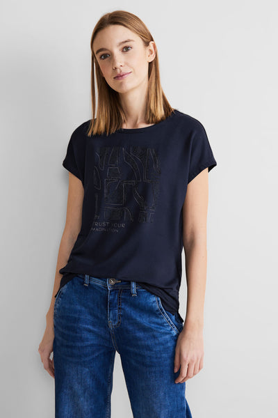 T-shirt (manches courtes) Bleu - STREET ONE