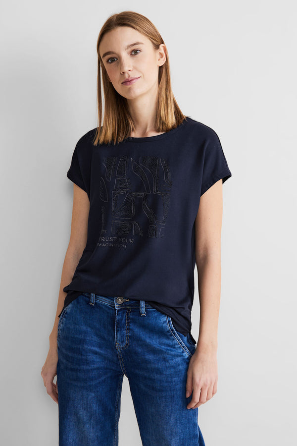 T-shirt (manches courtes) Bleu - STREET ONE