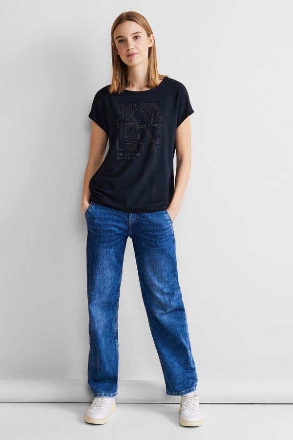 T-shirt (manches courtes) Bleu - STREET ONE