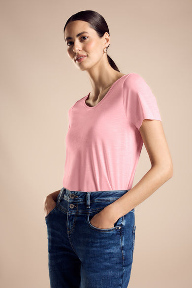 T-shirt met korte mouwen - peach