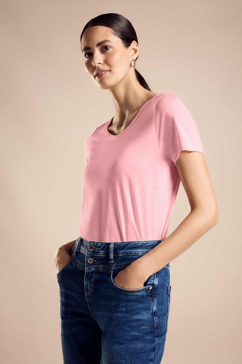 T-shirt met korte mouwen - peach
