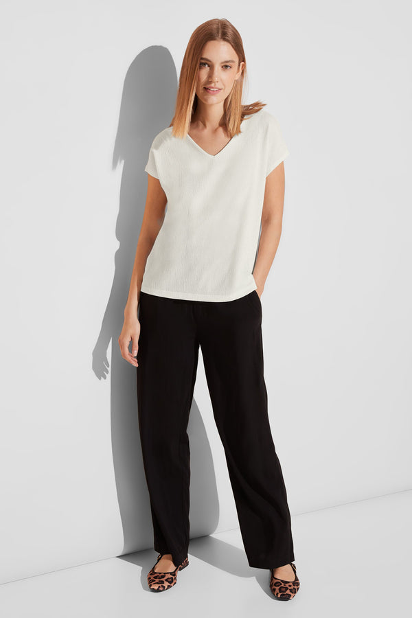 Top uni manches courtes Blanc - STREET ONE