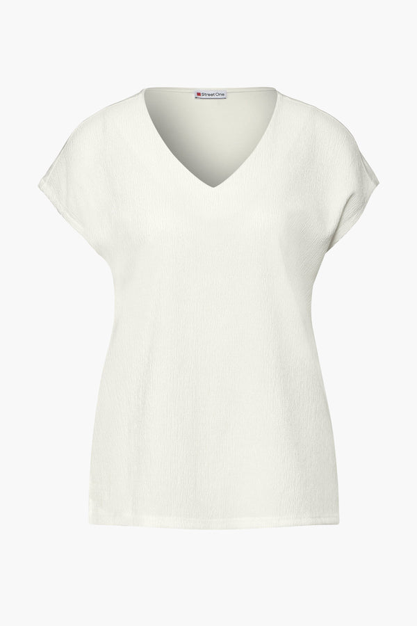 Top uni manches courtes Blanc - STREET ONE