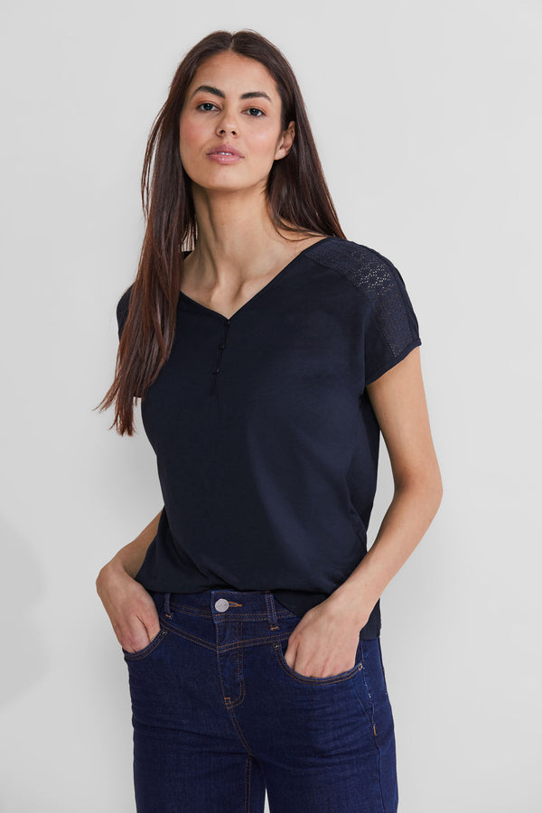 Top (sans manches) Bleu - STREET ONE
