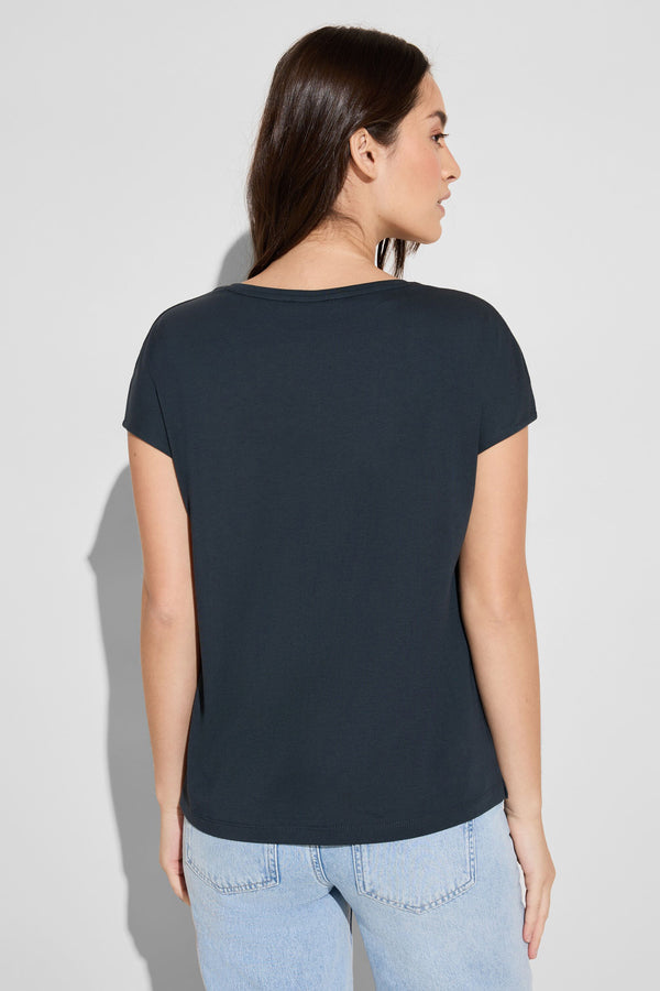Top uni manches courtes Vert - STREET ONE