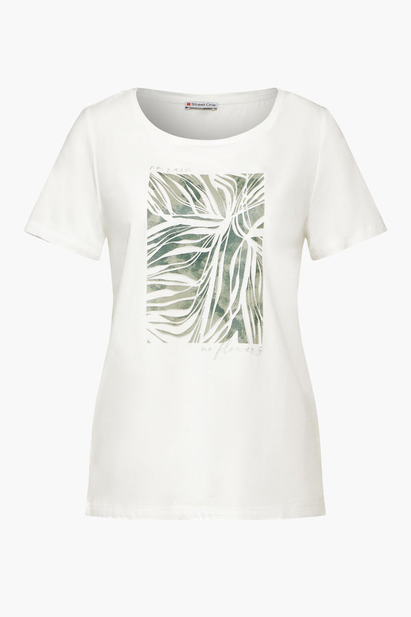 T-shirt (manches courtes) Écru - STREET ONE