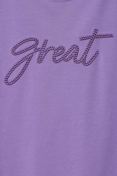 Top uni manches courtes Mauve - STREET ONE