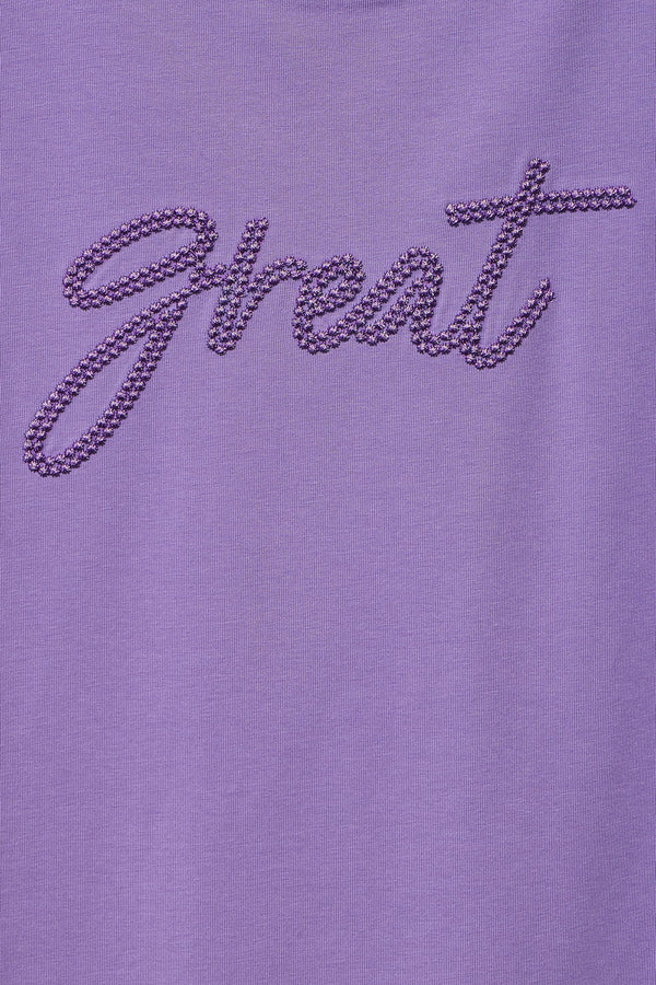 Top uni manches courtes Mauve - STREET ONE