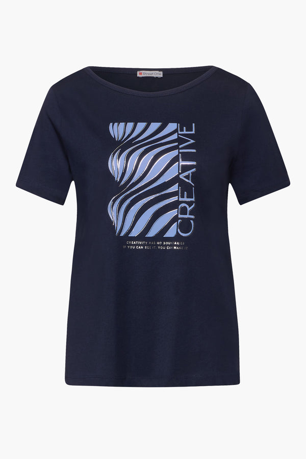 T-shirt (manches courtes) Bleu - STREET ONE