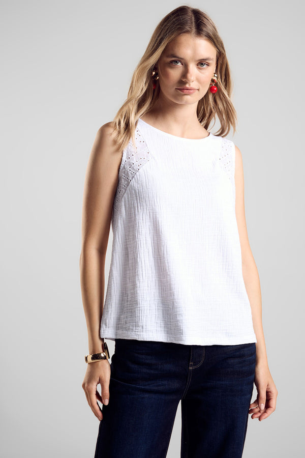 Top (sans manches) Blanc - STREET ONE