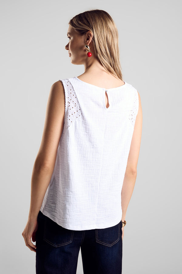Top (sans manches) Blanc - STREET ONE