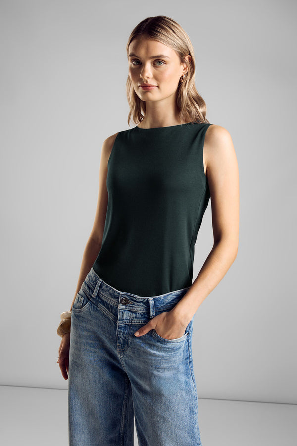 Top (sans manches) Vert - STREET ONE