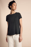 Top uni manches courtes Noir - STREET ONE