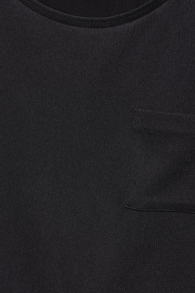 Top uni manches courtes Noir - STREET ONE