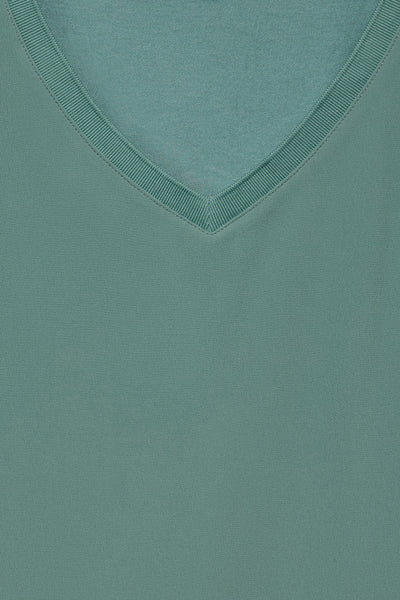 Top uni manches courtes Vert - STREET ONE
