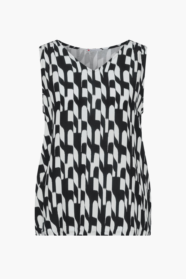 Top (zonder mouwen) Zwart - STREET ONE