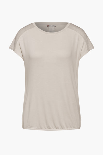 Top (korte mouwen) Beige - STREET ONE