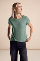 Top (korte mouwen) Groen - STREET ONE