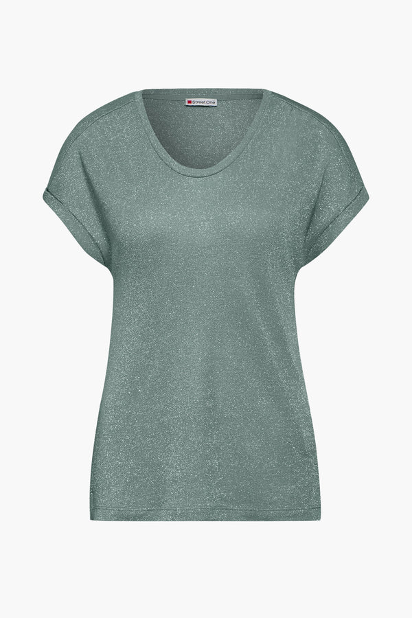 Top uni manches courtes Vert - STREET ONE