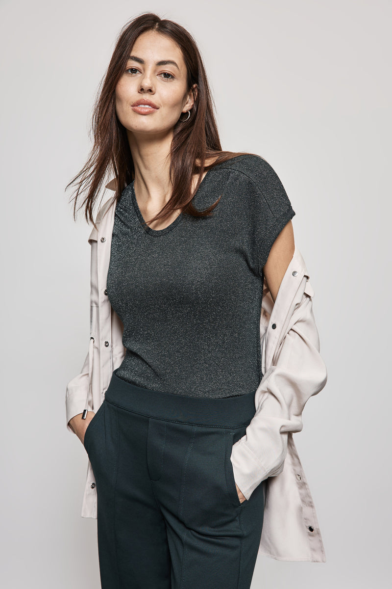 Top uni manches courtes Vert - STREET ONE