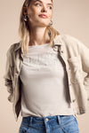 T-shirt à manches courtes - beige