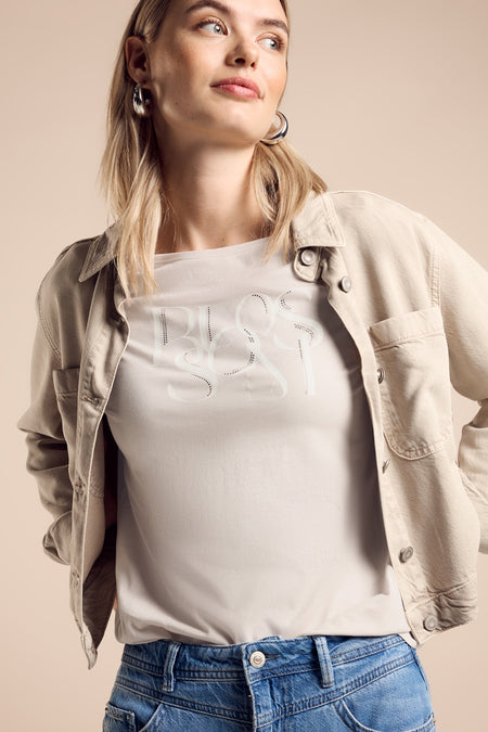 T-shirt à manches courtes - beige