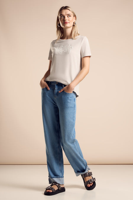 T-shirt à manches courtes - beige