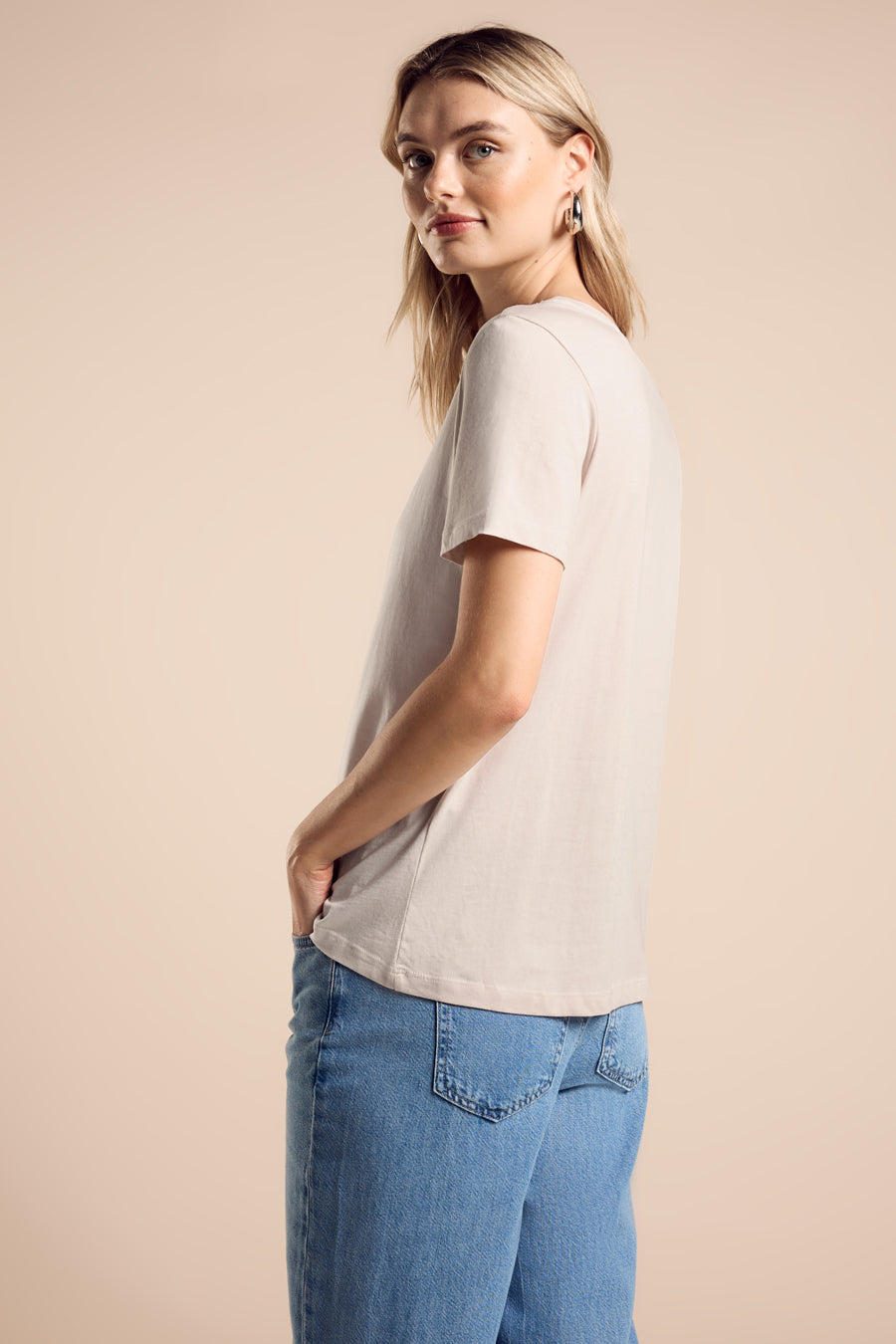T-shirt à manches courtes - beige