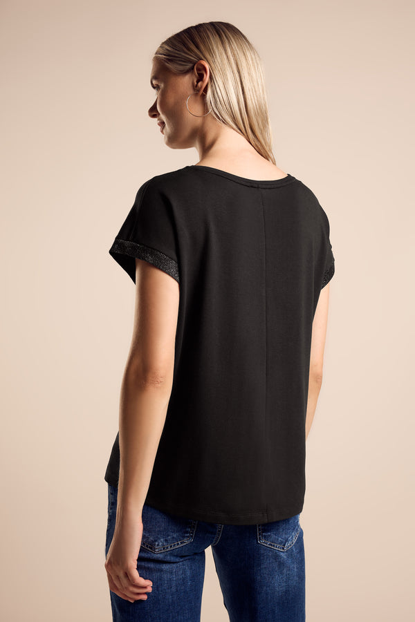 T-shirt (korte mouwen) Zwart - STREET ONE