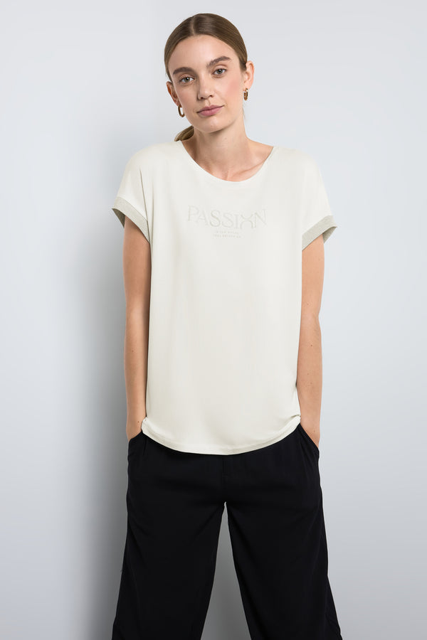 T-shirt (manches courtes) Écru - STREET ONE