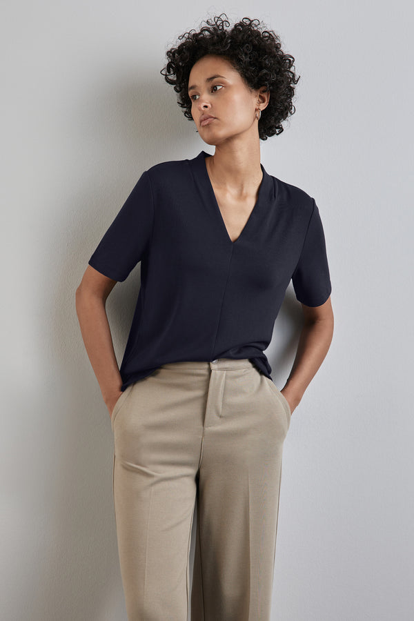 Top uni manches courtes Bleu - STREET ONE