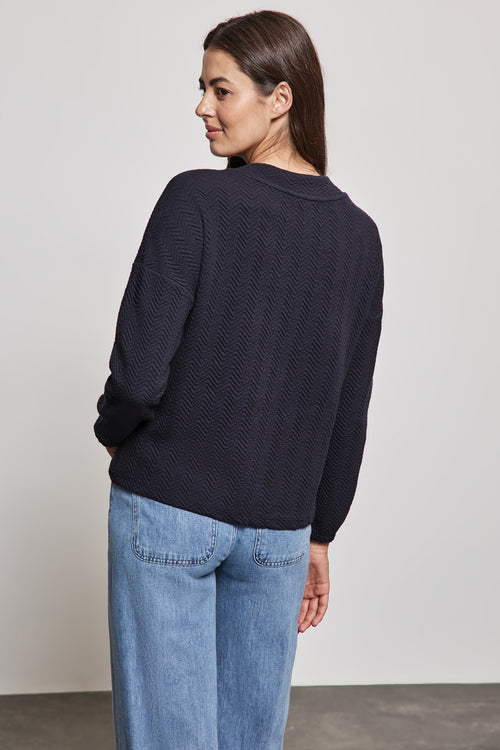 Sweater met ronde hals Blauw - STREET ONE