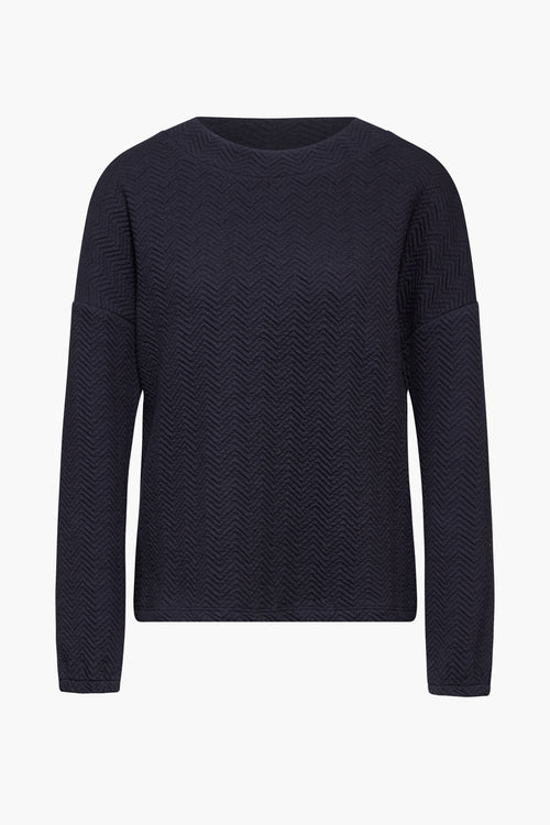 Sweater met ronde hals Blauw - STREET ONE