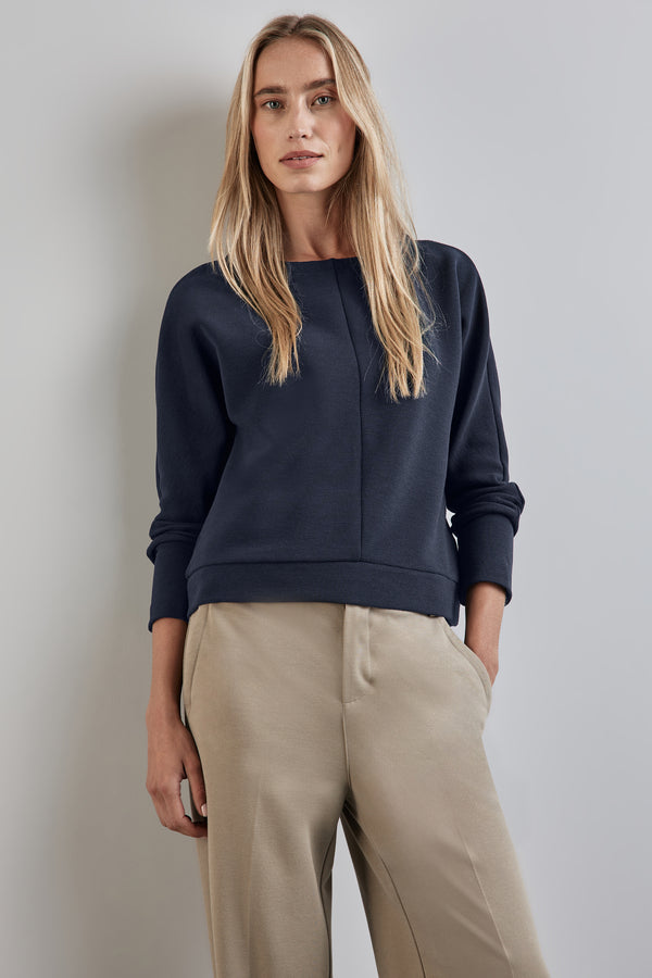 Top uni manches longues Bleu - STREET ONE