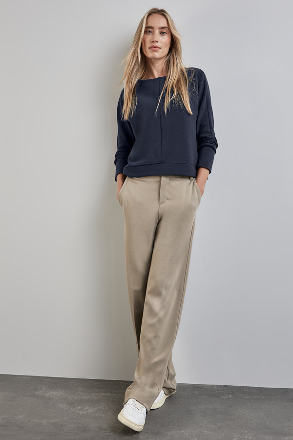 Top uni manches longues Bleu - STREET ONE