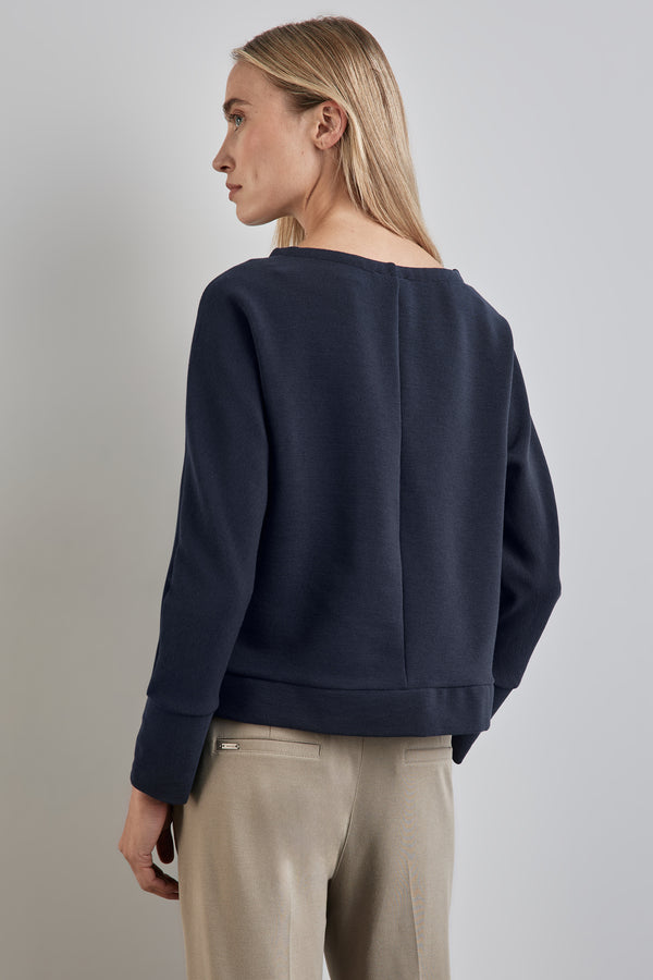 Top uni manches longues Bleu - STREET ONE