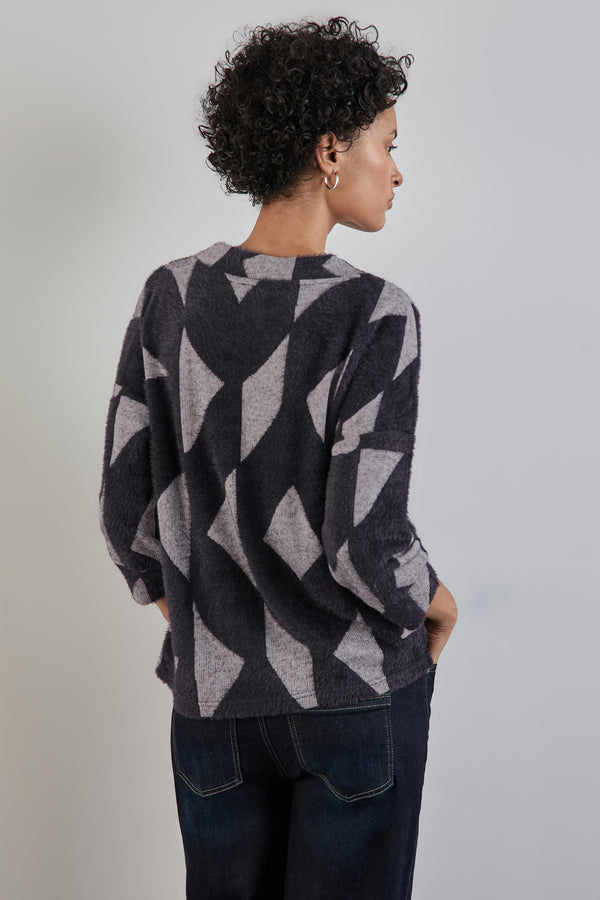 Pull col rond Bleu - STREET ONE