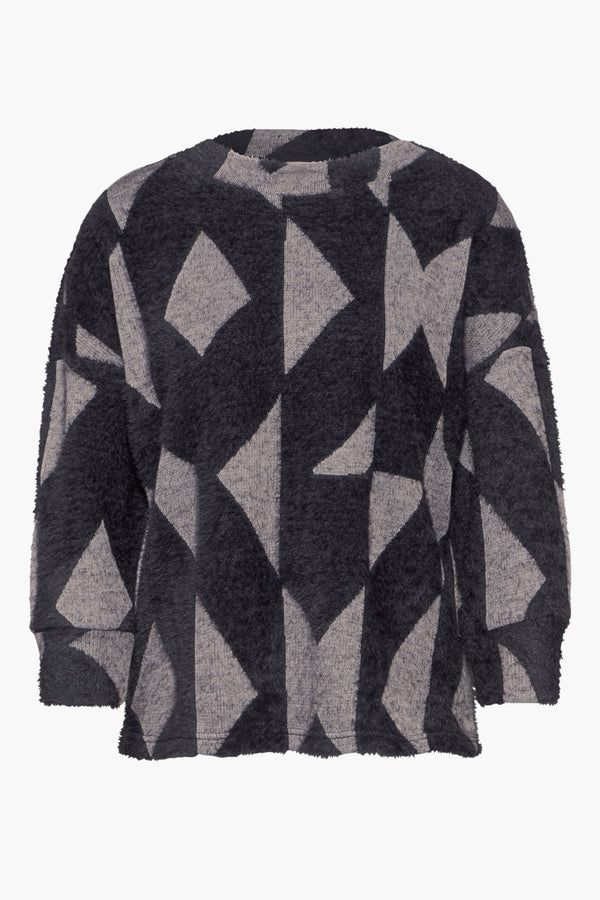 Pull col rond Bleu - STREET ONE