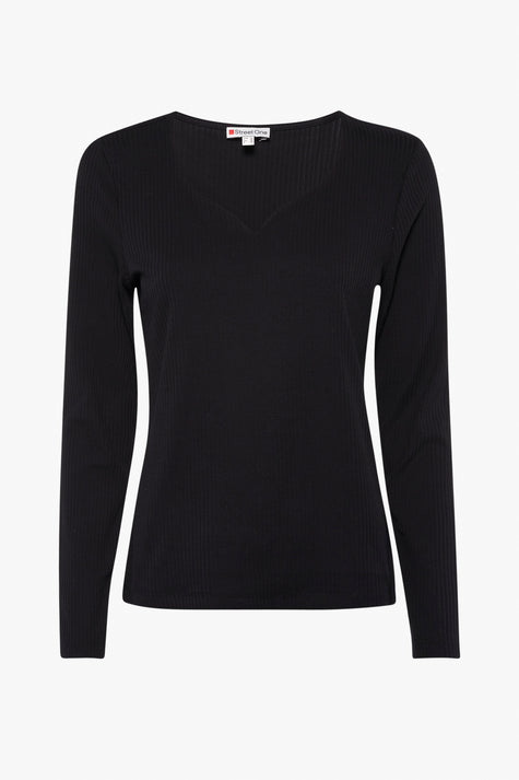 Top (lange mouwen) Zwart - STREET ONE