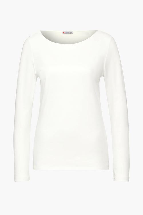 T-shirt met lange mouwen - ecru
